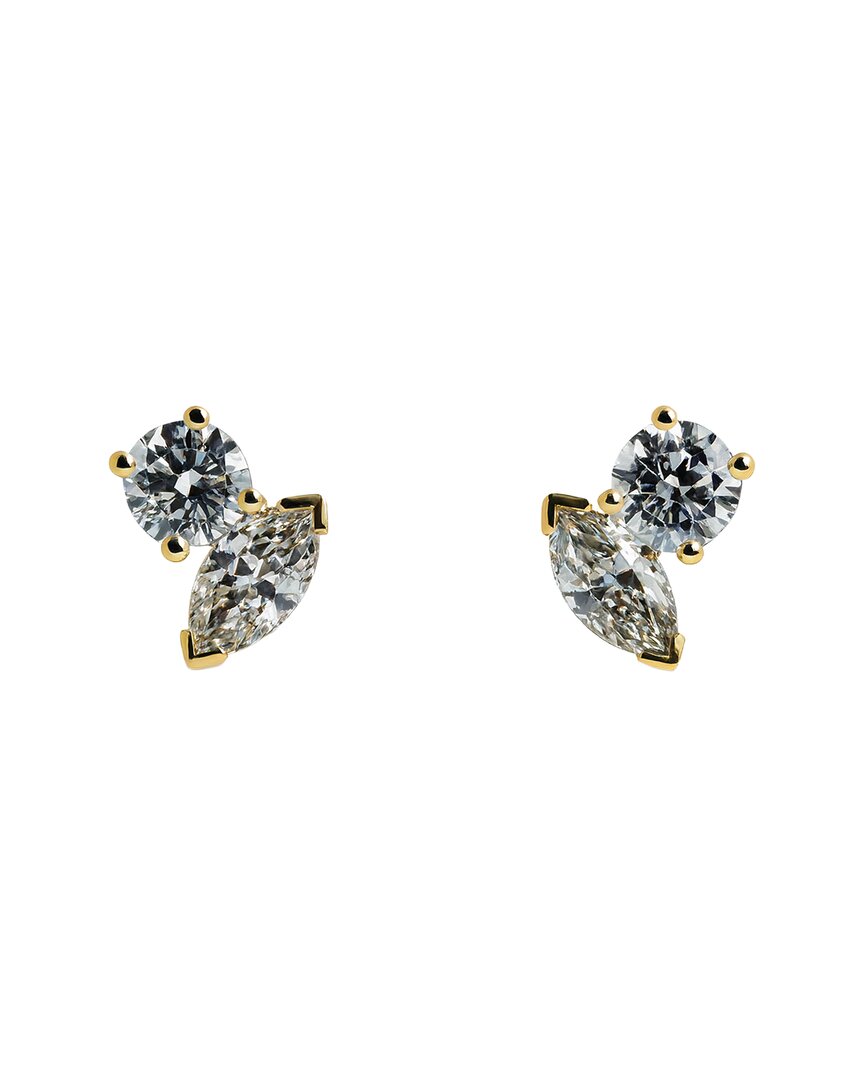 Prince Diamond & Jewelry 14k 3.37 Ct. Tw. Lab-grown Diamond Lab-grown Multi-shape Earrings
