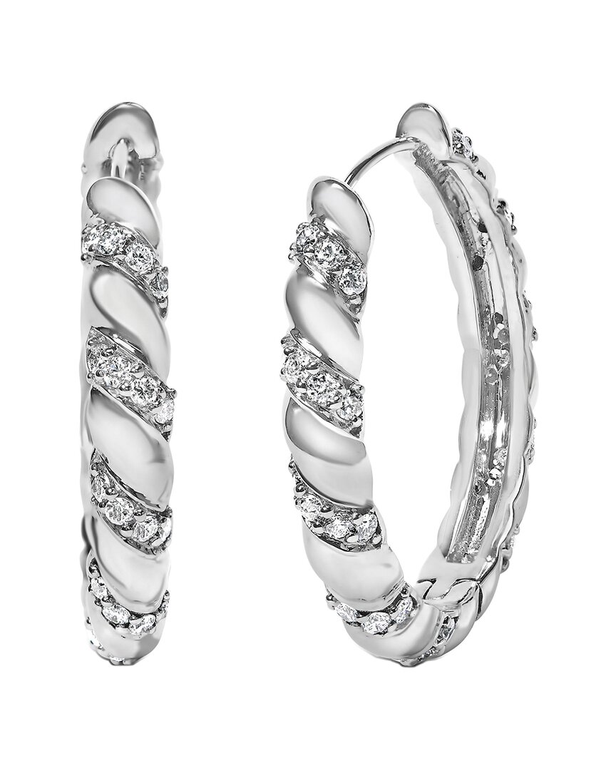 Haus Of Brilliance 14k 1.20 Ct. Tw. Lab-grown Diamond Hoop Earrings