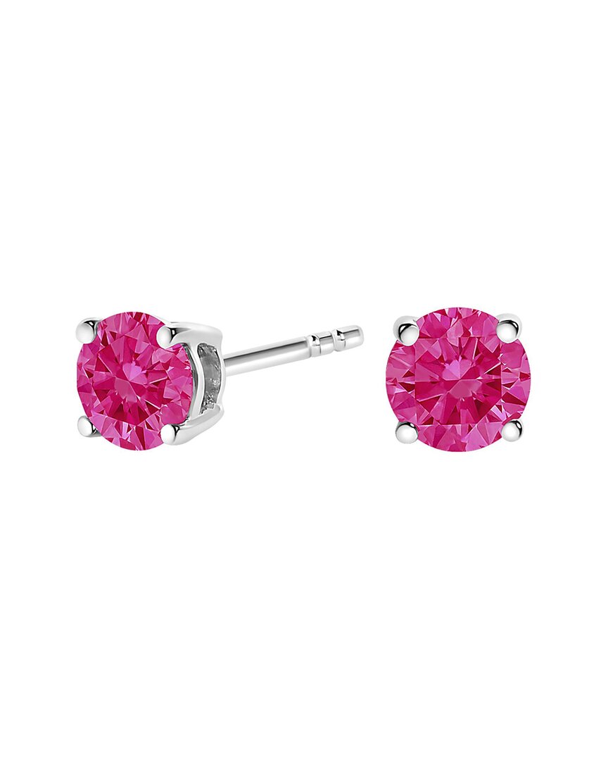Haus Of Brilliance 14k 0.50 Ct. Tw. Lab-grown Diamond Stud Earrings In Pink