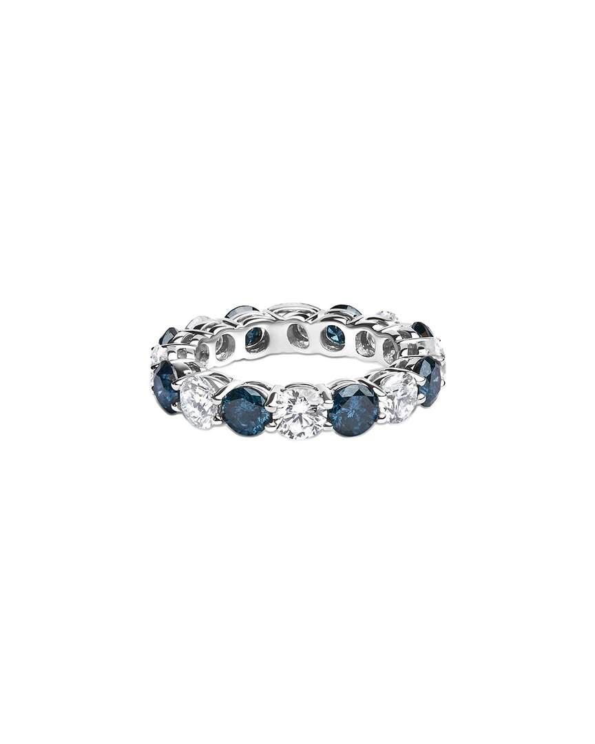 Haus Of Brilliance 14k 6.25 Ct. Tw. Lab-grown Diamond Eternity Ring In Blue