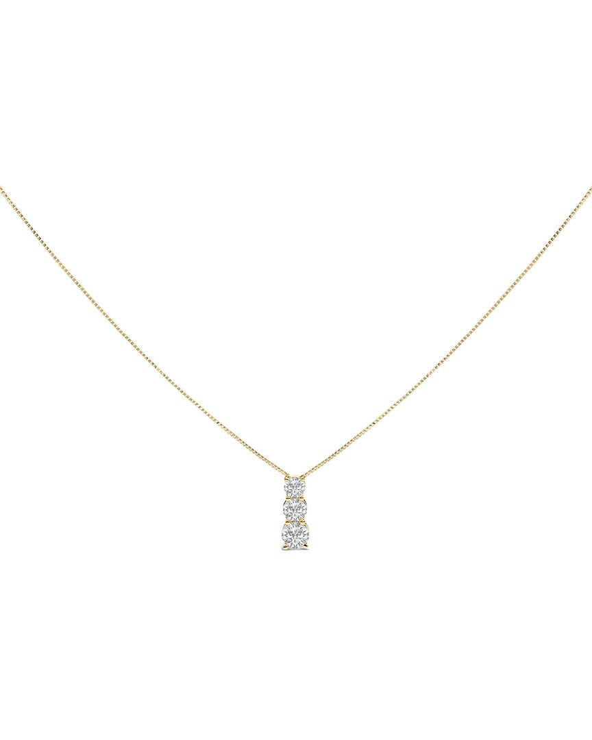 Haus Of Brilliance 14k 0.50 Ct. Tw. Lab-grown Diamond Pendant Necklace In Gold