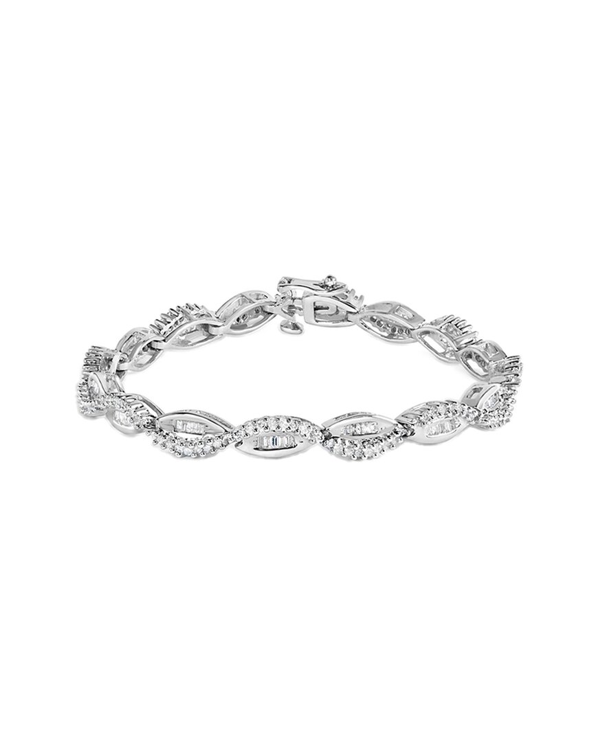 Haus Of Brilliance 14k 1.89 Ct. Tw. Diamond Link Bracelet In Metallic