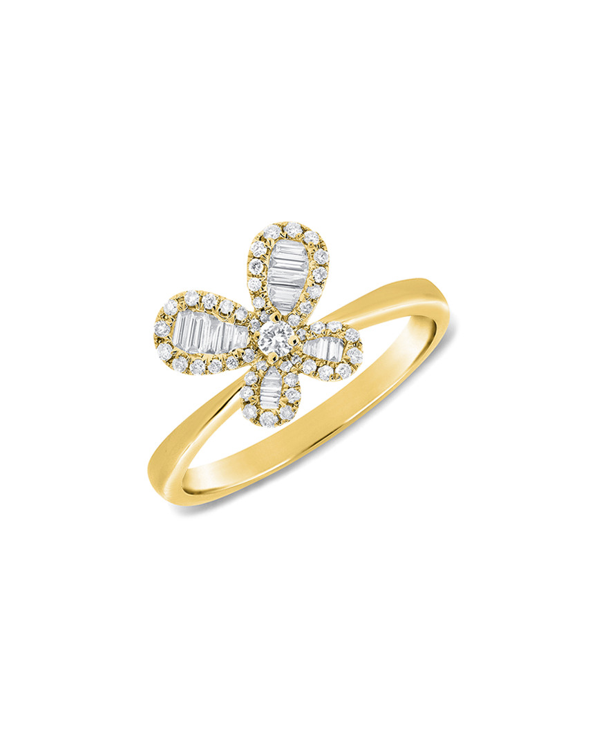 Sabrina Designs 14k 0.34 Ct. Tw. Diamond Butterfly Ring