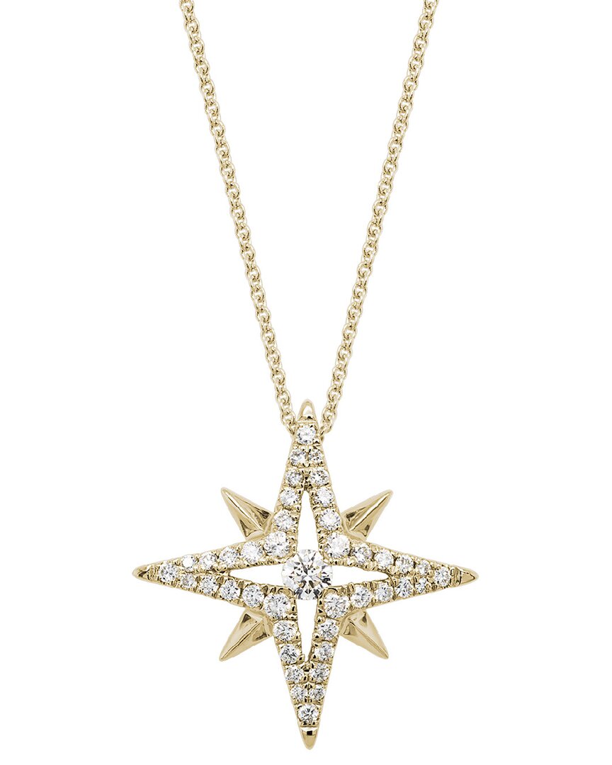 Diamond Select Cuts 14k 0.34 Ct. Tw. Diamond Star Necklace