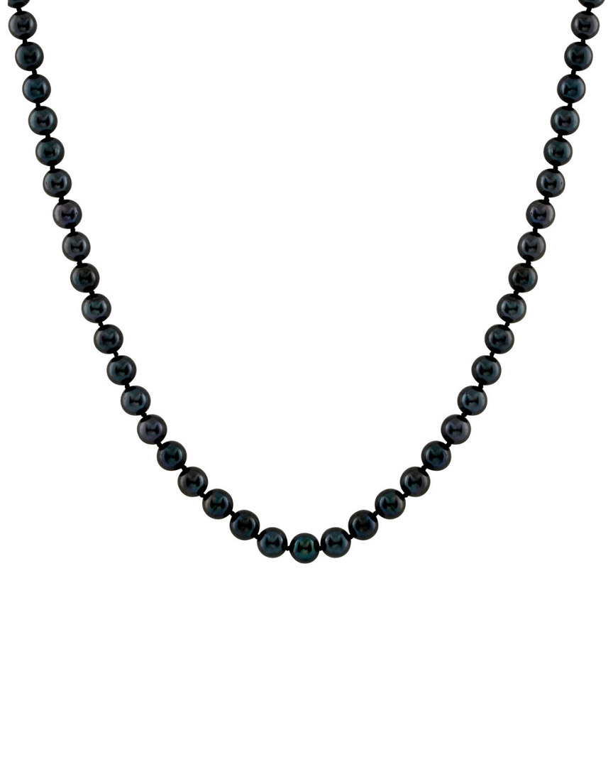 Splendid Pearls 14k 6-6.5mm Akoya Pearl Necklace