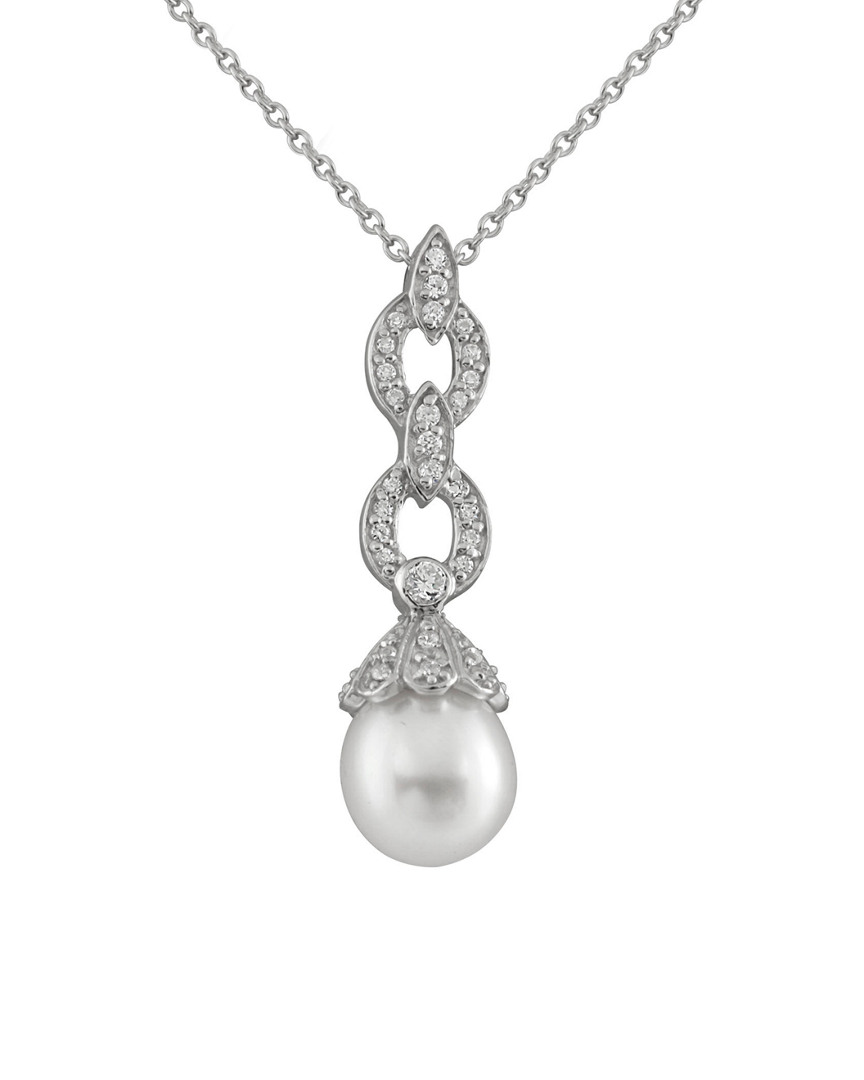 Splendid Pearls Plated 8-8.5mm Pearl Necklace