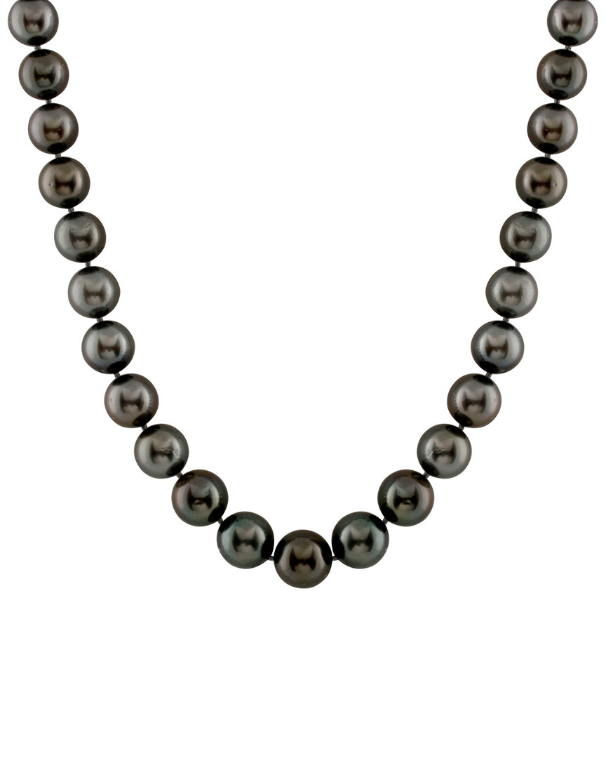 Splendid Pearls 14k 8-11mm Tahitian Pearl Necklace
