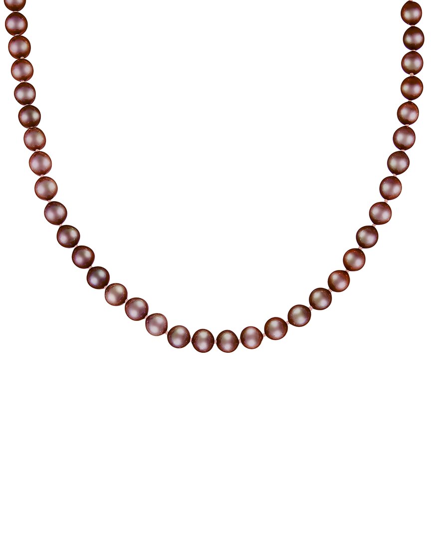 Splendid Pearls Silver 7-8mm Pearl Necklace