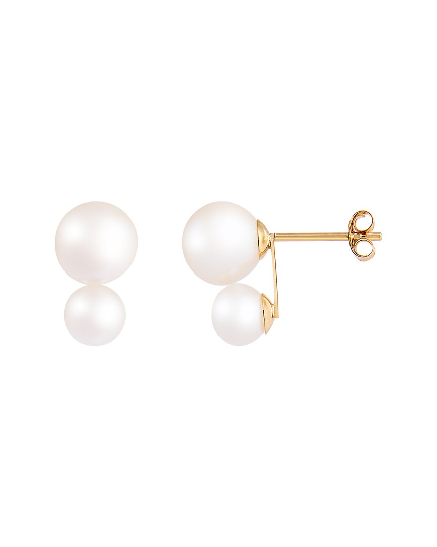 Splendid Pearls 14k 5mm And 7mm Pearl Earrings