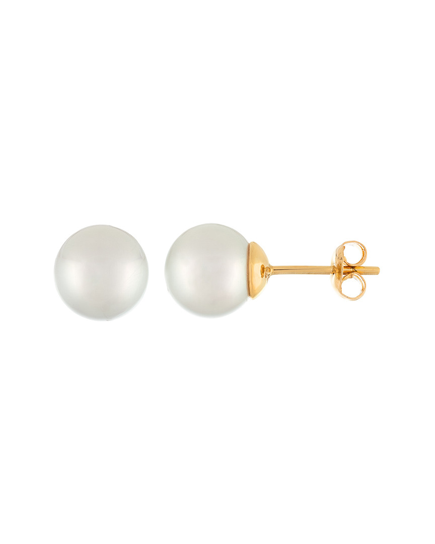 Masako Pearls 14k 8.5-9mm White South Sea Pearl Earrings