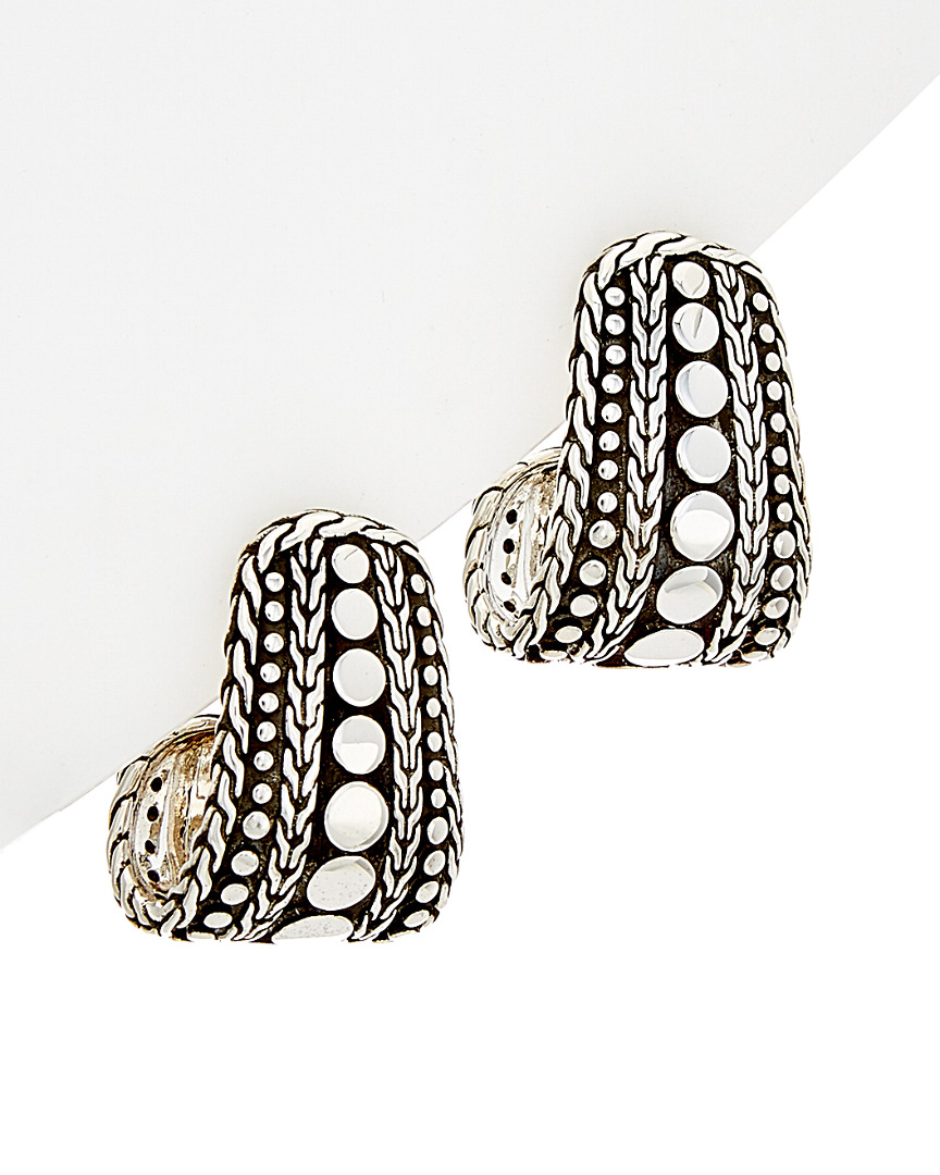 John Hardy Dot Silver Nuansa J-hoop Earrings