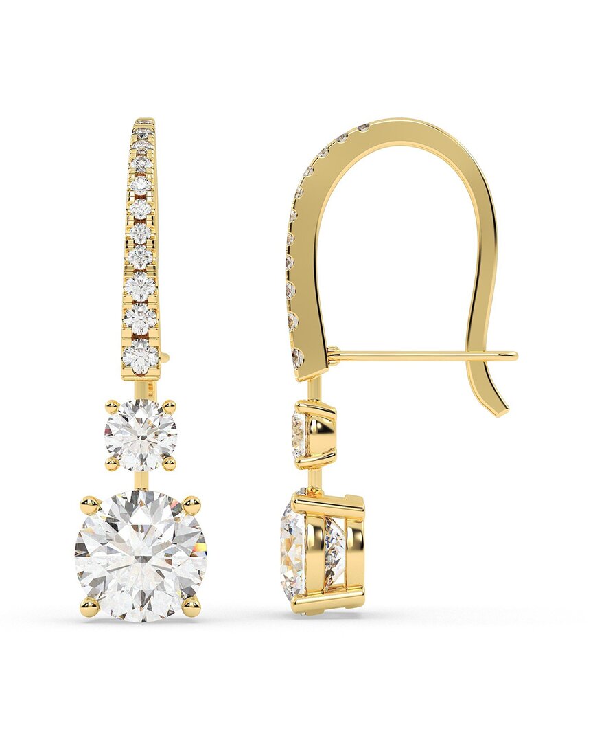 Lab Grown Diamonds 14k 7.75 Ct. Tw. Lab-grown Diamond Earrings In Gold