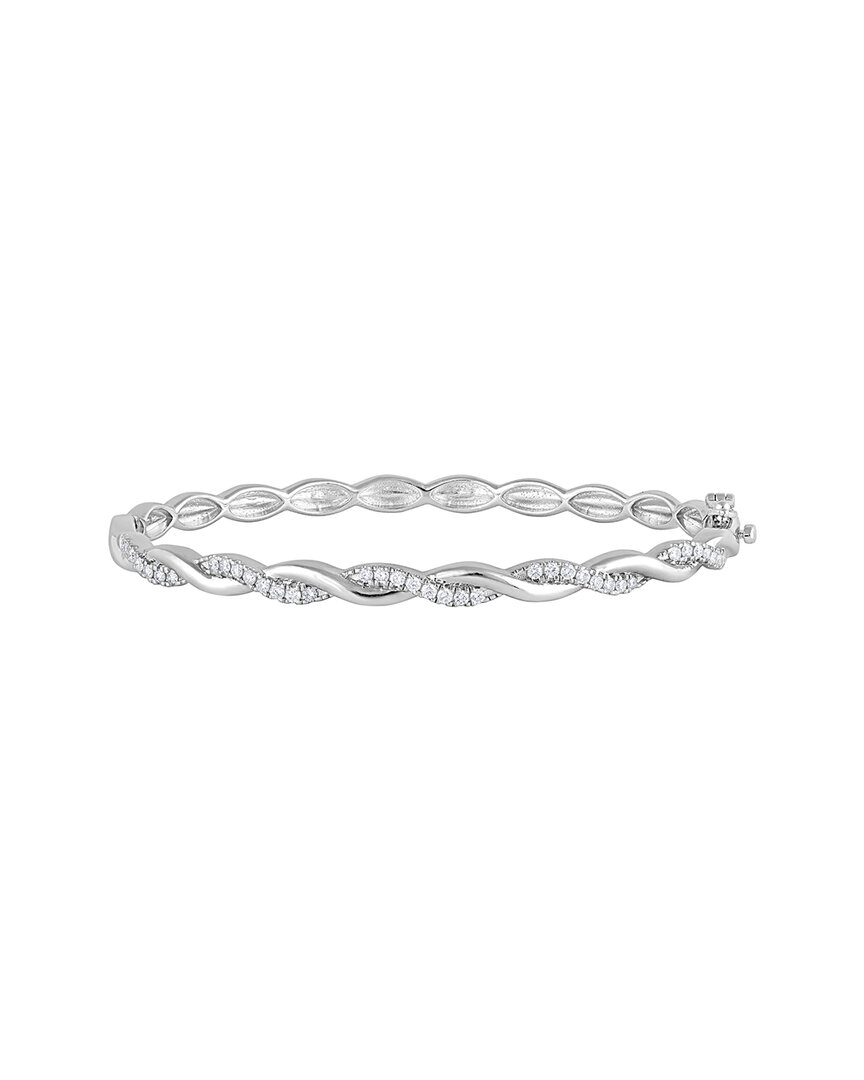 Lab Grown Diamonds Silver 0.51 Ct. Tw. Lab-grown Diamond Bangle Bracelet