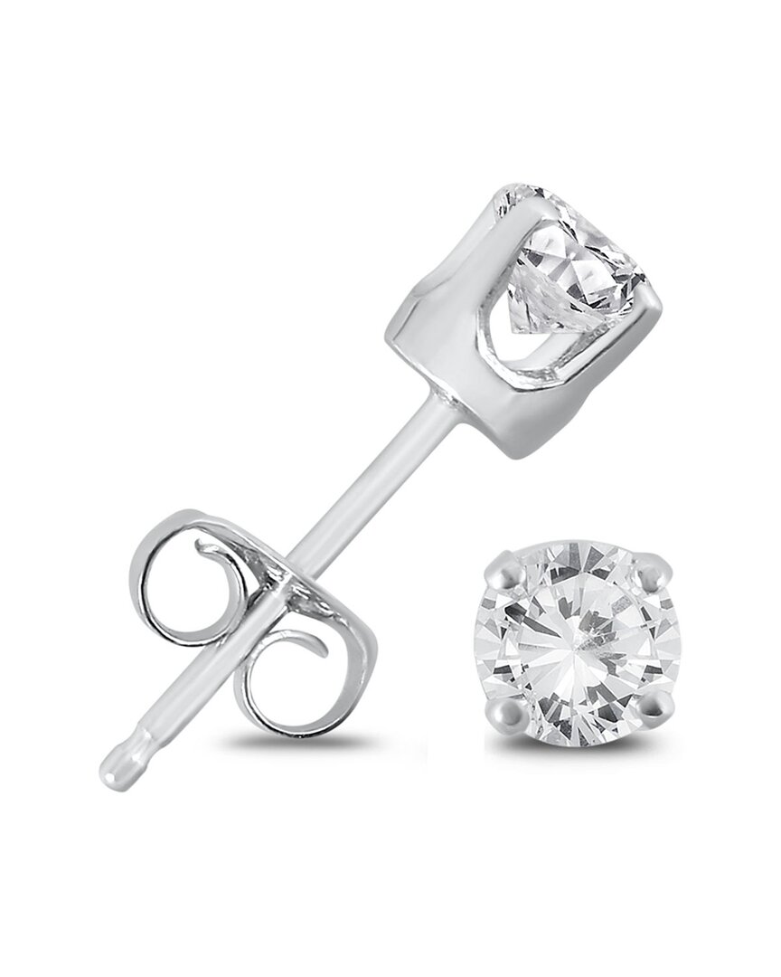 Diamond Select Cuts Silver 0.18 Ct. Tw. Diamond Earrings