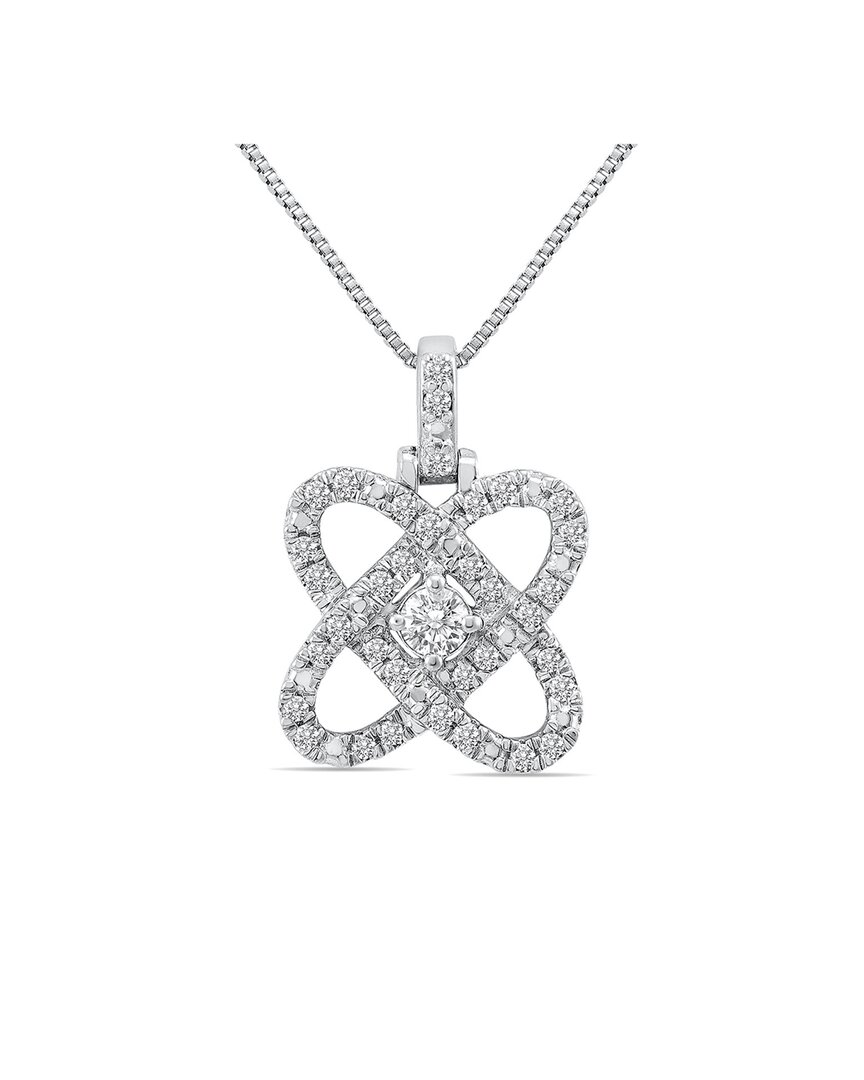 Diamond Select Cuts Silver 0.25 Ct. Tw. Diamond Necklace