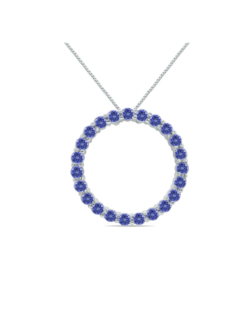 Diamond Select Cuts Silver 2.95 Ct. Tw. Tanzanite Necklace