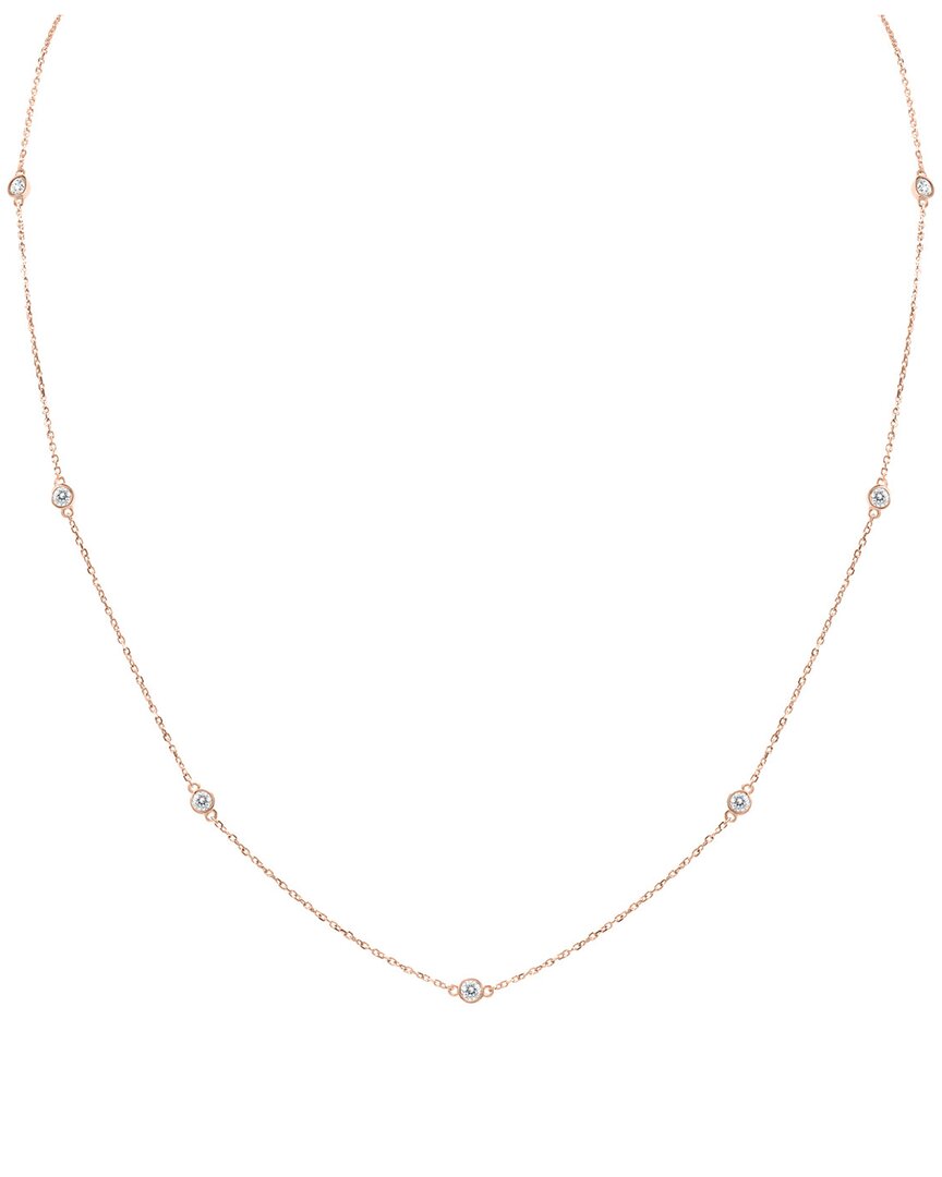 Diamond Select Cuts 14k Rose Gold 0.50 Ct. Tw. Diamond Necklace