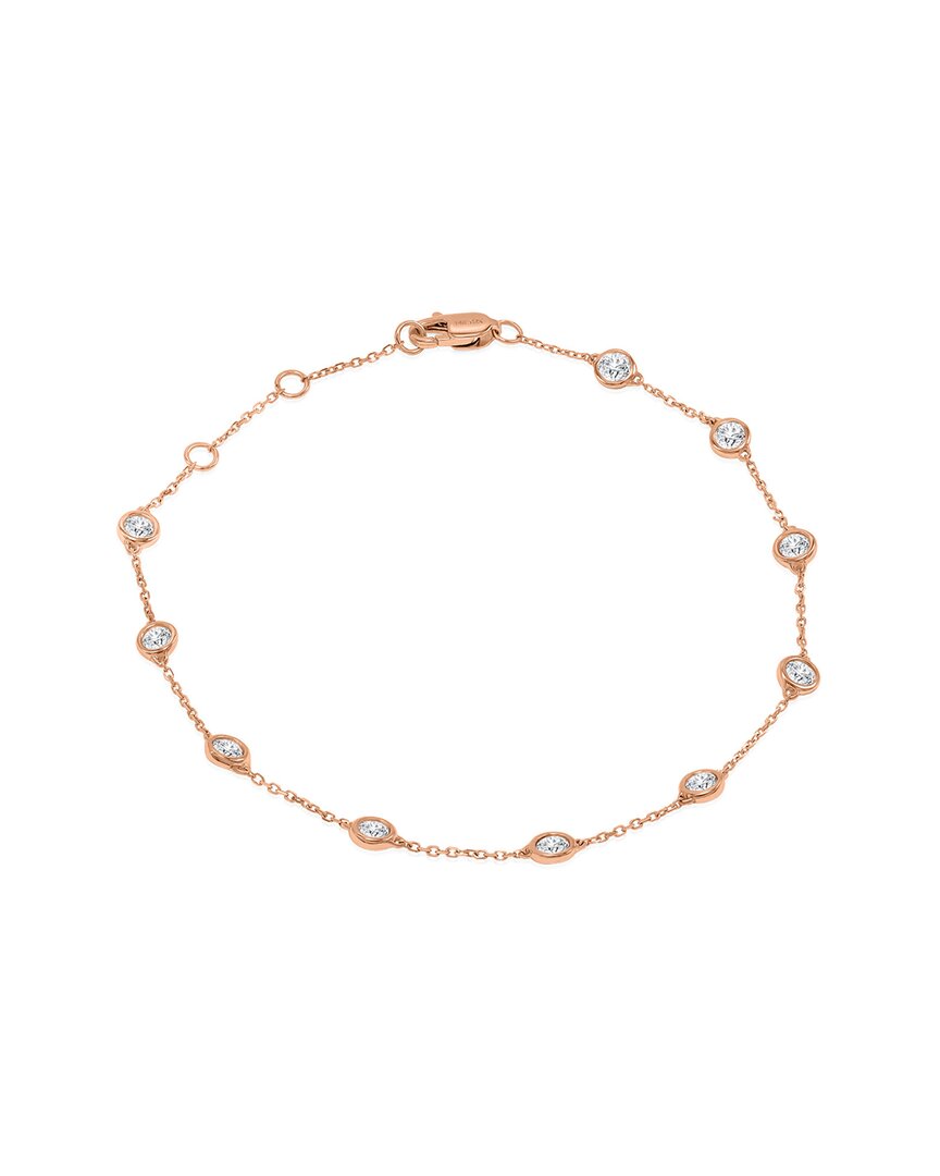 Diamond Select Cuts 14k Rose Gold 0.75 Ct. Tw. Diamond Bracelet
