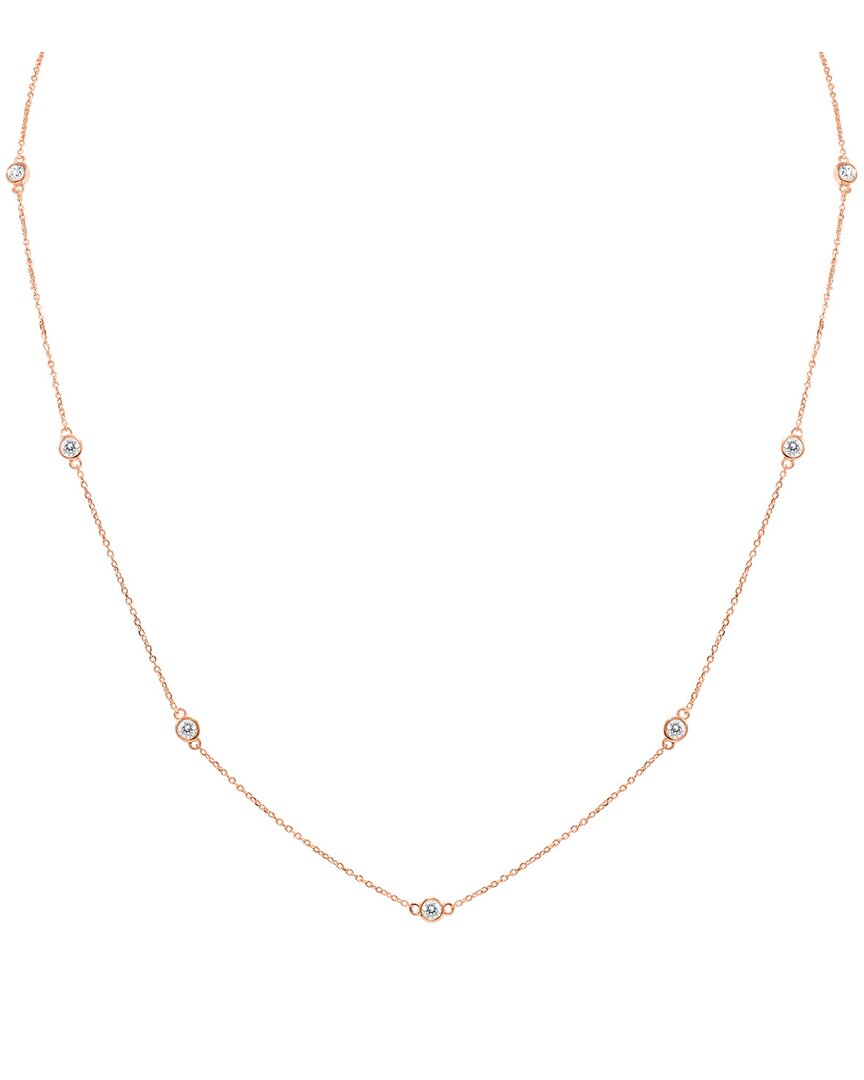 Diamond Select Cuts 14k Rose Gold 0.75 Ct. Tw. Diamond Necklace