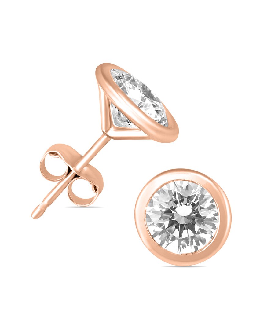 Diamond Select Cuts 14k Rose Gold 0.96 Ct. Tw. Diamond Earrings