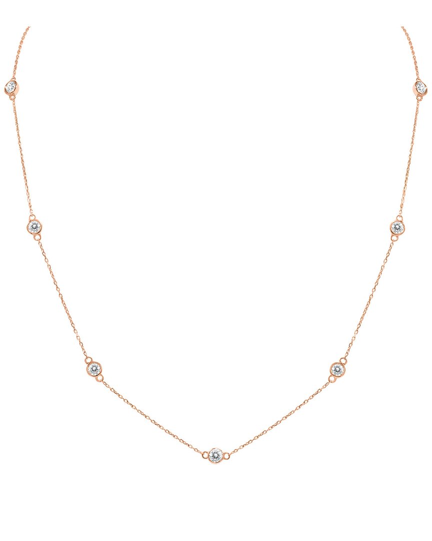 Diamond Select Cuts 14k Rose Gold 1.50 Ct. Tw. Diamond Necklace
