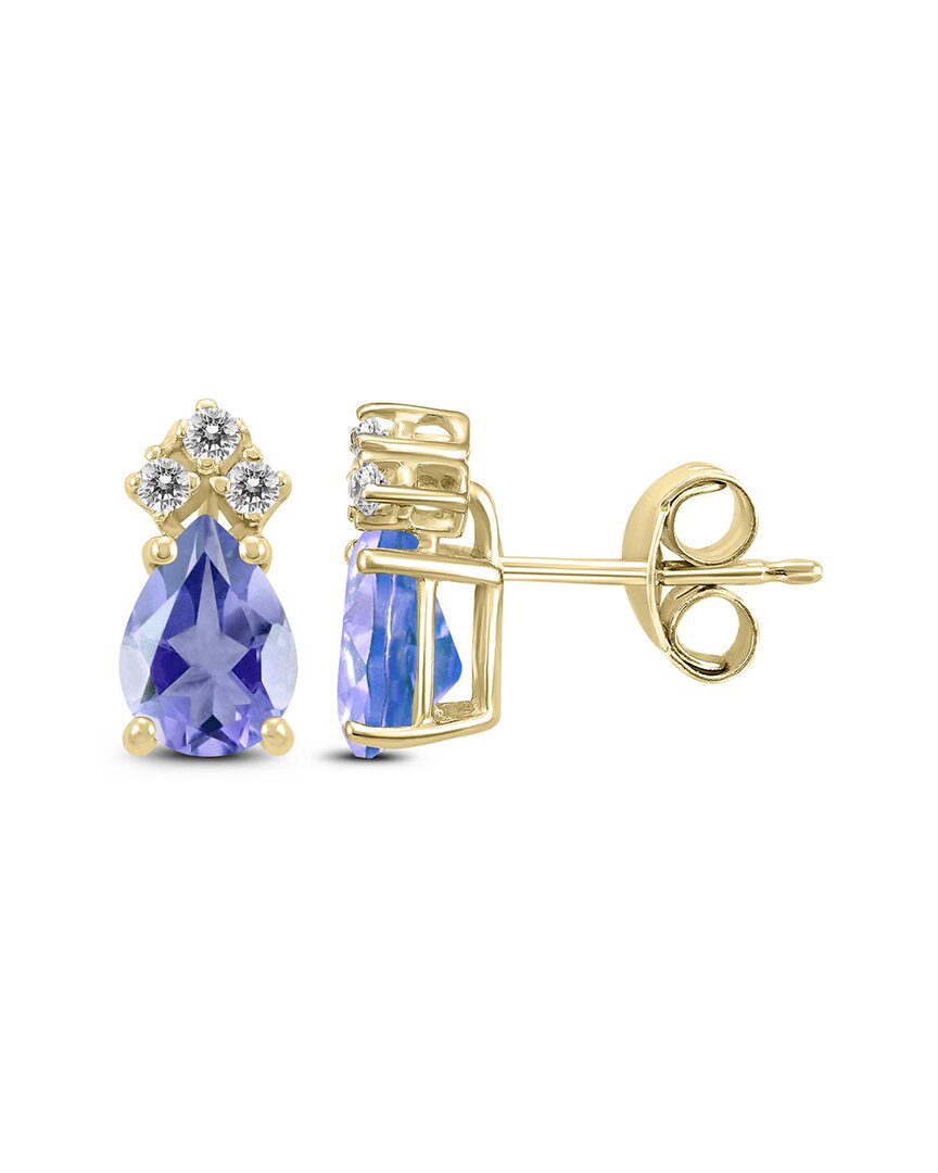 Gemstones 14k 0.50 Ct. Tw. Diamond & Tanzanite Earrings