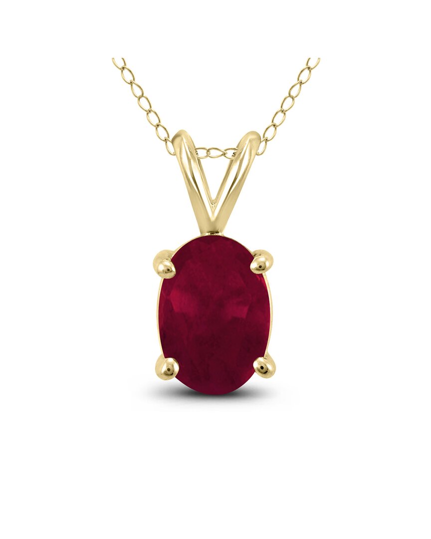 Gemstones 14k 0.60 Ct. Tw. Ruby Necklace