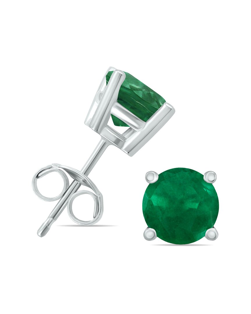 Gemstones 14k 0.90 Ct. Tw. Emerald Earrings