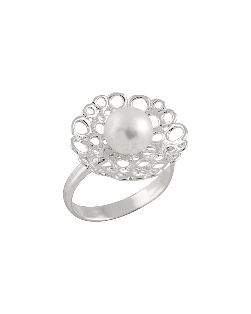 Splendid Pearls 7-7.5mm Freshwater Pearl Ring
