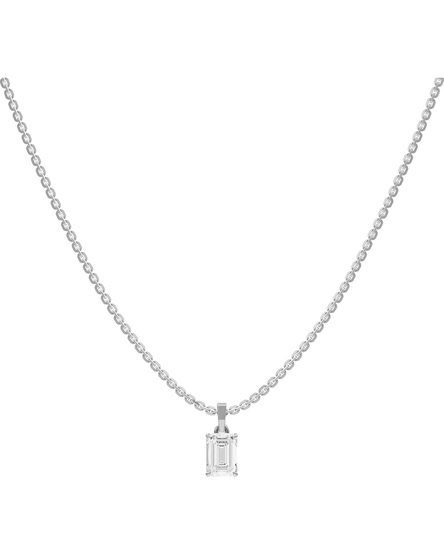 Lab Grown Diamonds Silver 1.00 Ct. Tw. Lab-grown Diamond Necklace