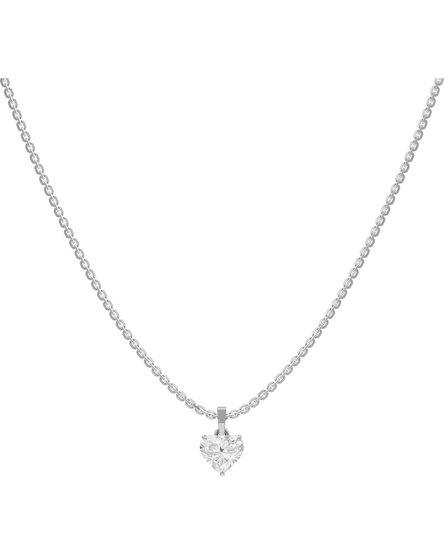 Lab Grown Diamonds Silver 1.00 Ct. Tw. Lab-grown Diamond Necklace