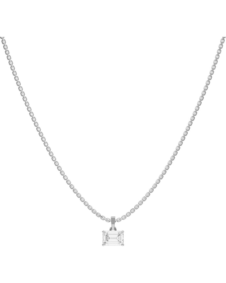 Lab Grown Diamonds Silver 1.00 Ct. Tw. Lab-grown Diamond Necklace