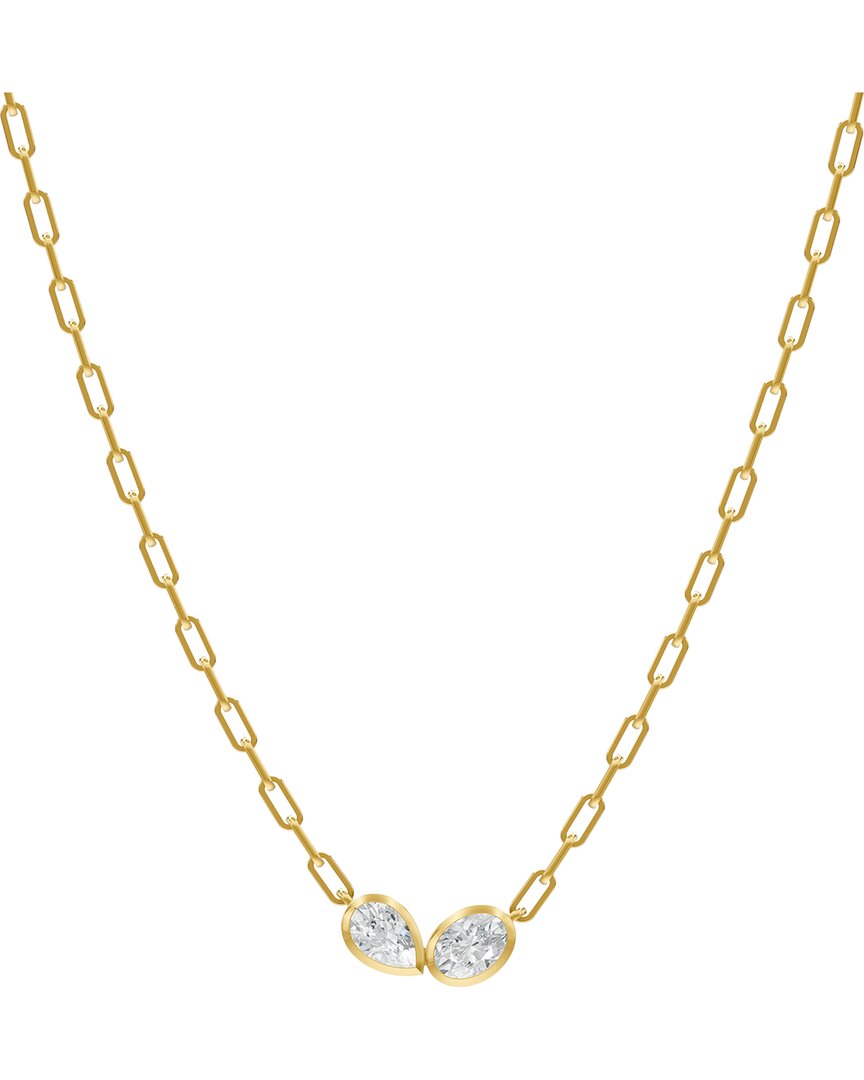 Lab Grown Diamonds 18k Over Silver 1.50 Ct. Tw. Lab-grown Diamond Necklace