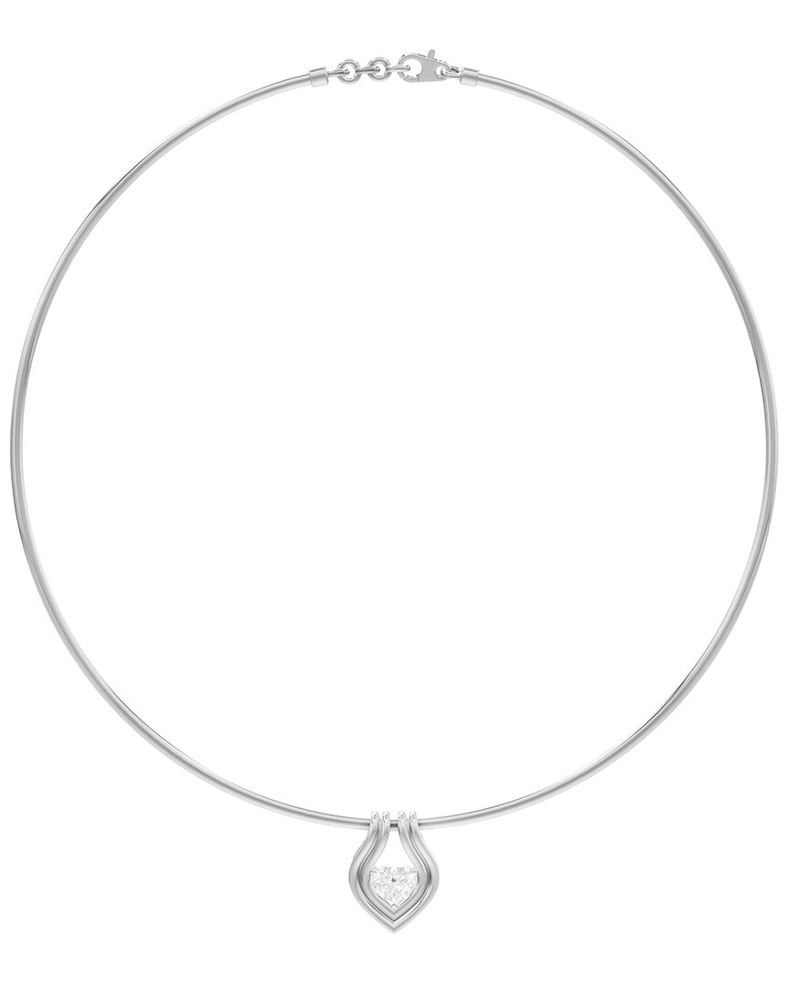 Lab Grown Diamonds Silver 1.00 Ct. Tw. Lab-grown Diamond Necklace