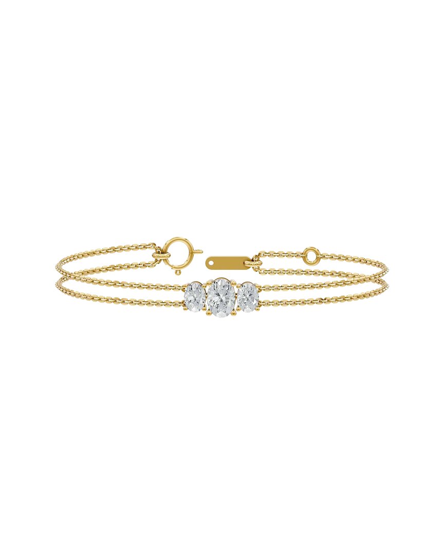 Lab Grown Diamonds 18k Over Silver 2.00 Ct. Tw. Lab-grown Diamond Bracelet