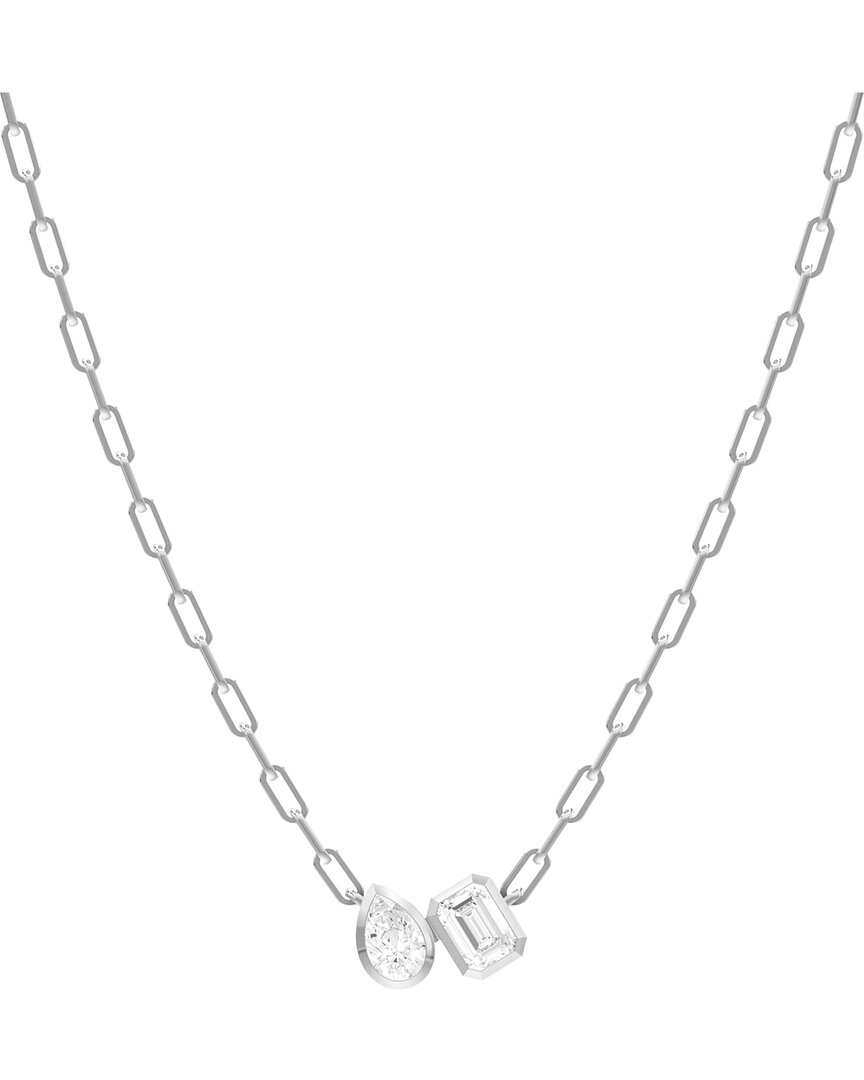 Lab Grown Diamonds Silver 1.70 Ct. Tw. Lab-grown Diamond Necklace
