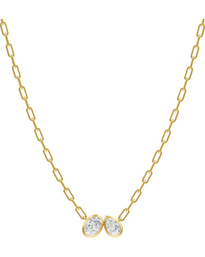 Lab Grown Diamonds 18k Over Silver 1.70 Ct. Tw. Lab-grown Diamond Necklace