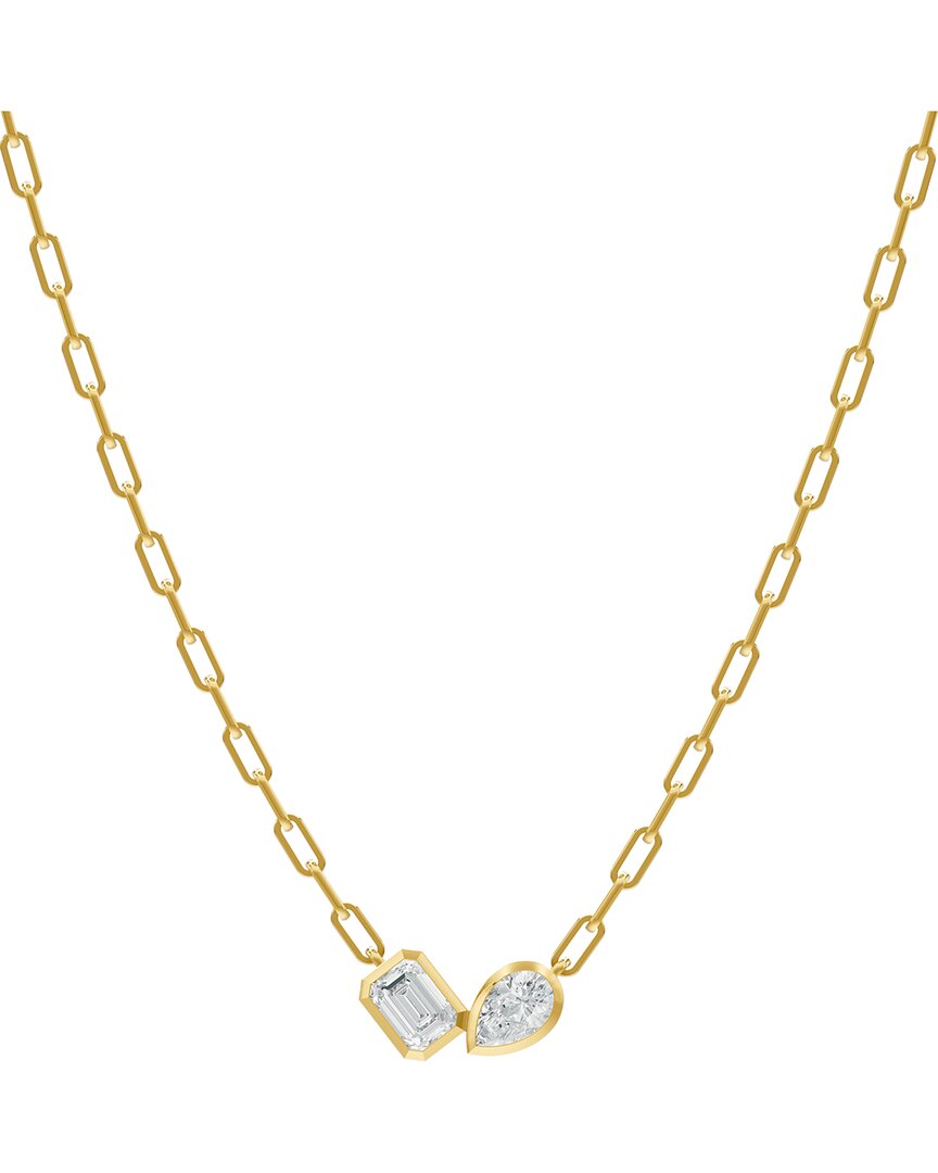 Lab Grown Diamonds 18k Over Silver 1.70 Ct. Tw. Lab-grown Diamond Necklace