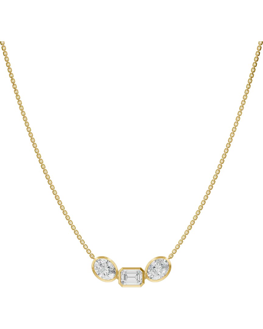 18K Over Silver 3.50 ct. tw. Lab-Grown Diamond Necklace