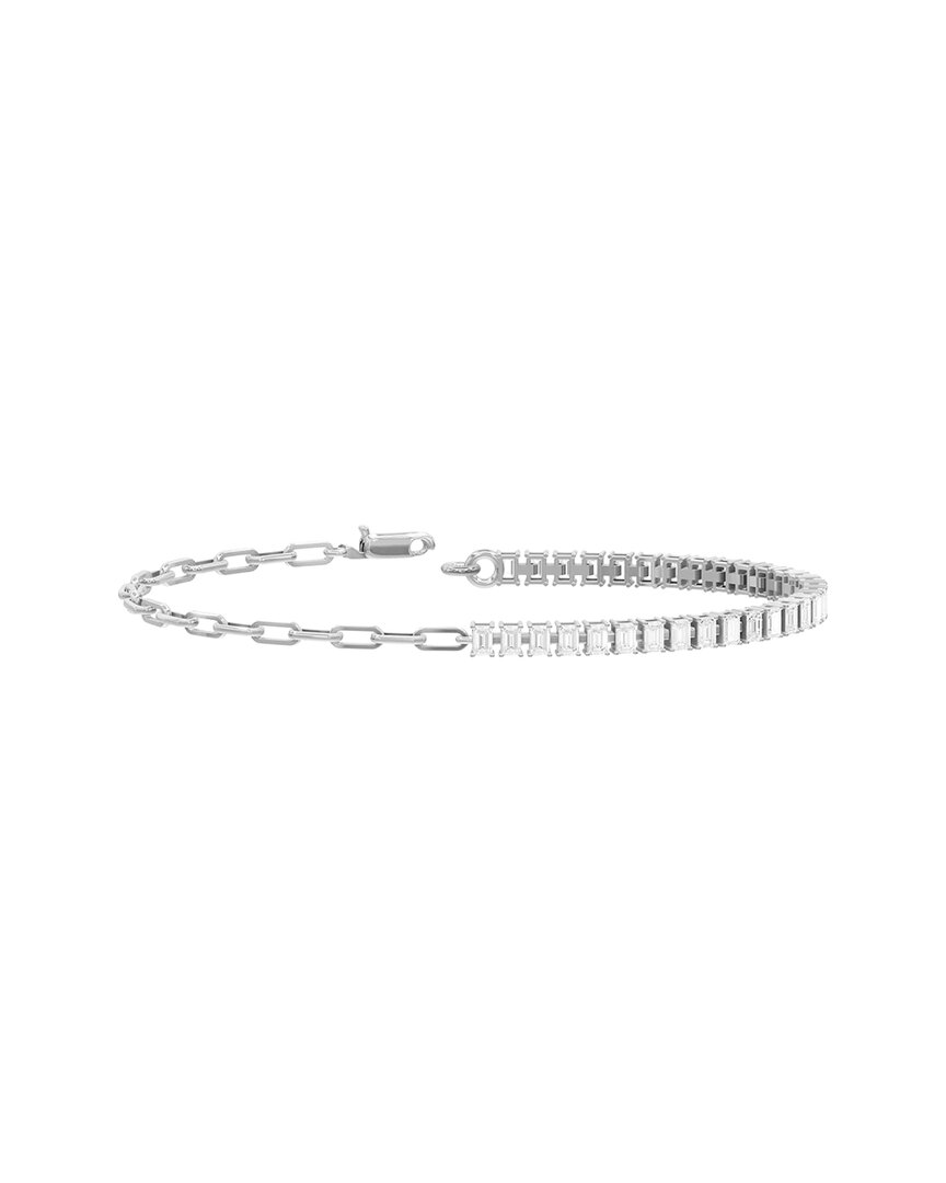 Lab Grown Diamonds Silver 2.48 Ct. Tw. Lab-grown Diamond Bracelet