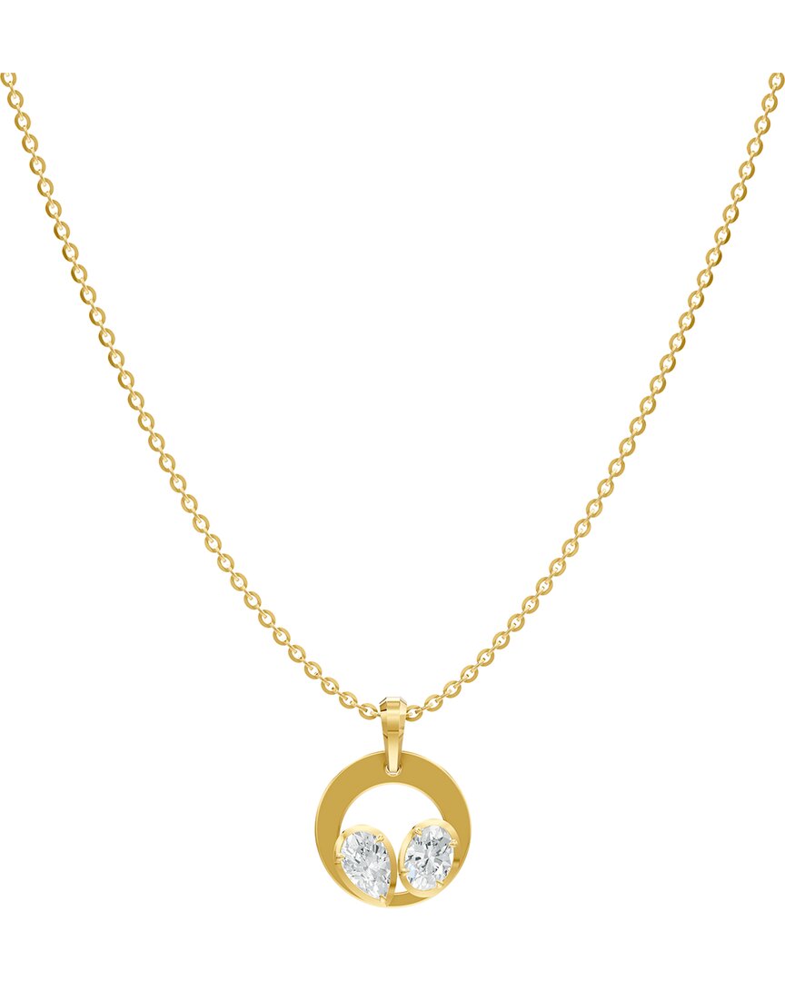 Lab Grown Diamonds 18k Over Silver 1.00 Ct. Tw. Lab-grown Diamond Necklace