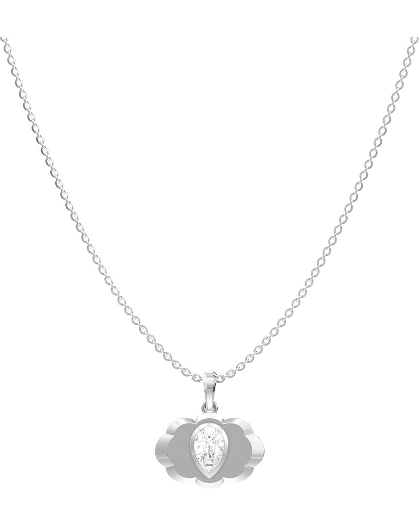 Lab Grown Diamonds Silver 0.95 Ct. Tw. Lab-grown Diamond Necklace