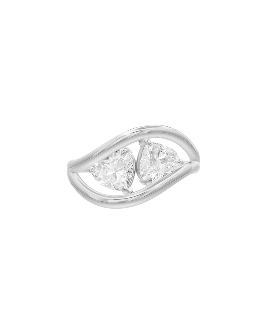 Lab Grown Diamonds Silver 1.40 Ct. Tw. Lab-grown Diamond Ring