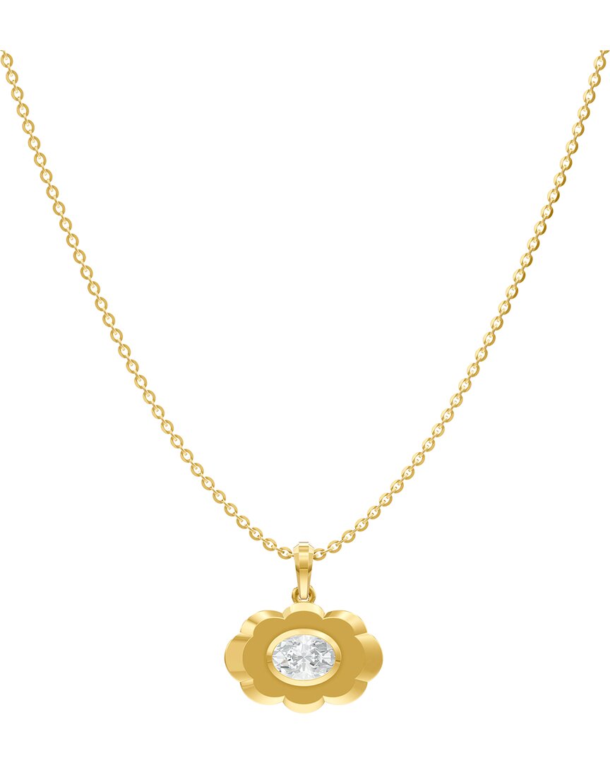 Lab Grown Diamonds 18k Over Silver 1.00 Ct. Tw. Lab-grown Diamond Necklace