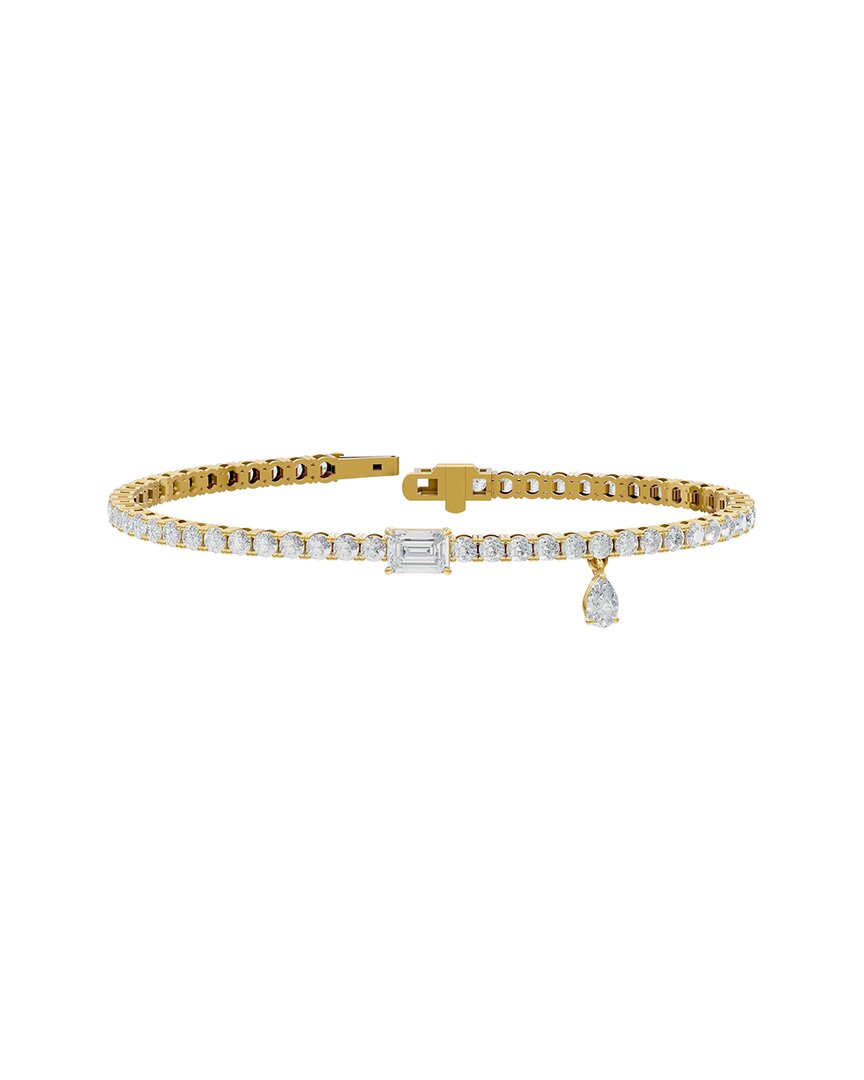 Lab Grown Diamonds 18k Over Silver 6.17 Ct. Tw. Lab-grown Diamond Bracelet