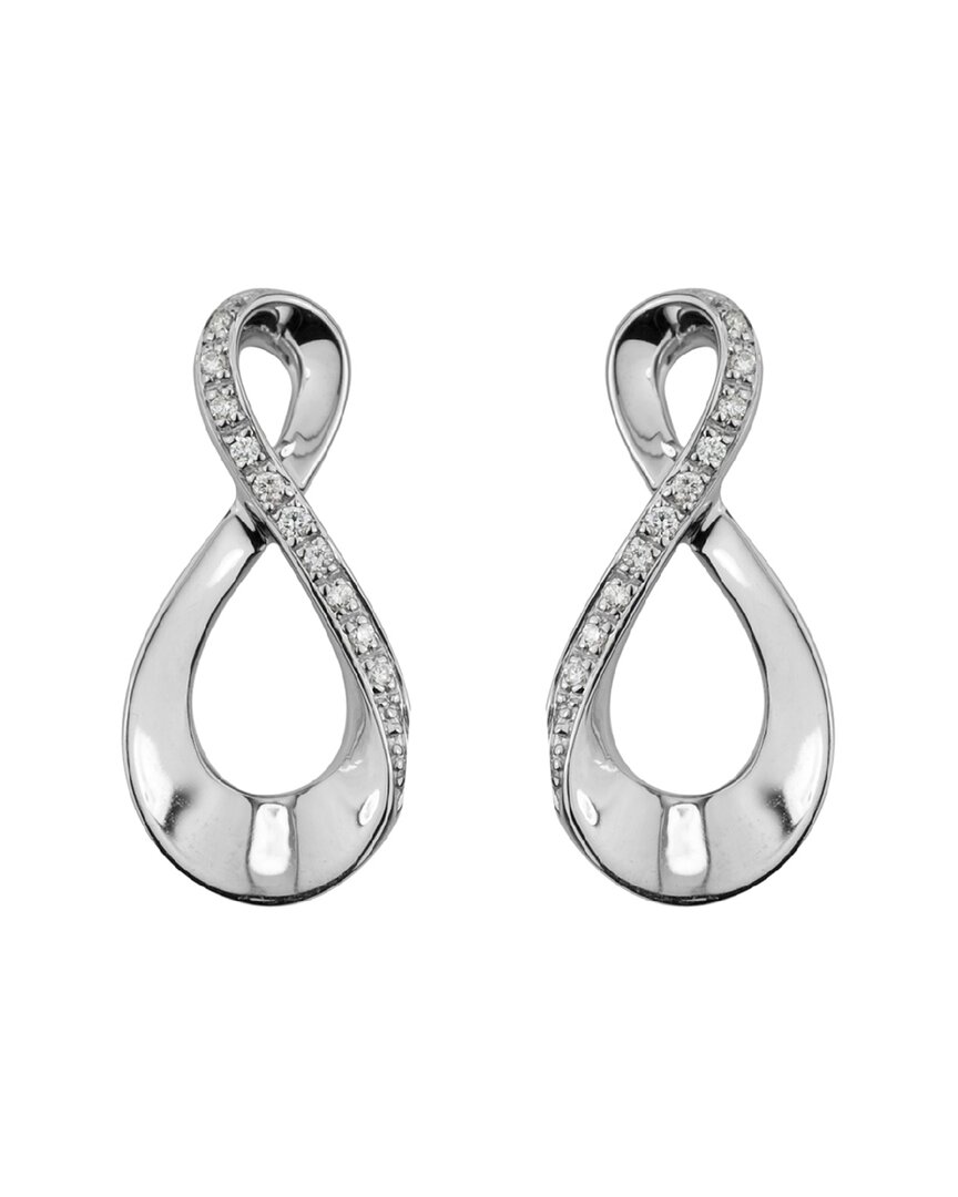 Diamond Select Cuts Silver Earrings In Metallic