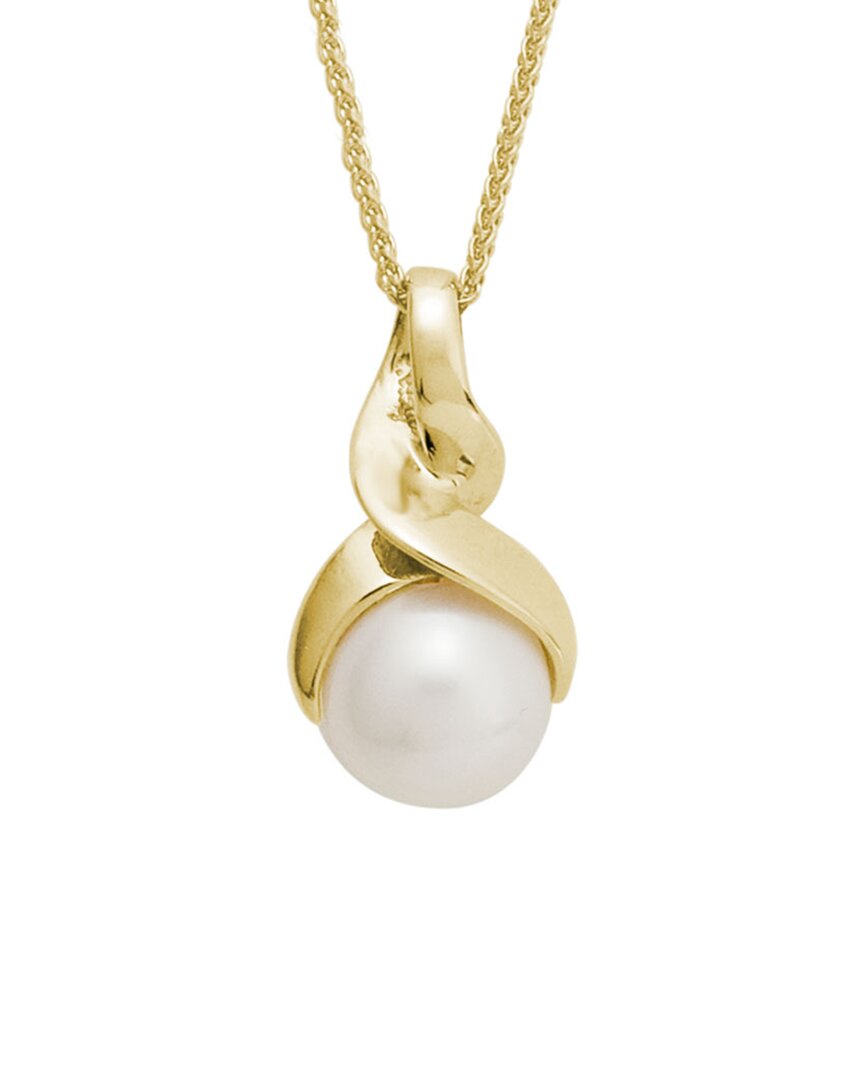Pearls 14k 8.5mm Akoya Pearl Necklace In Gold