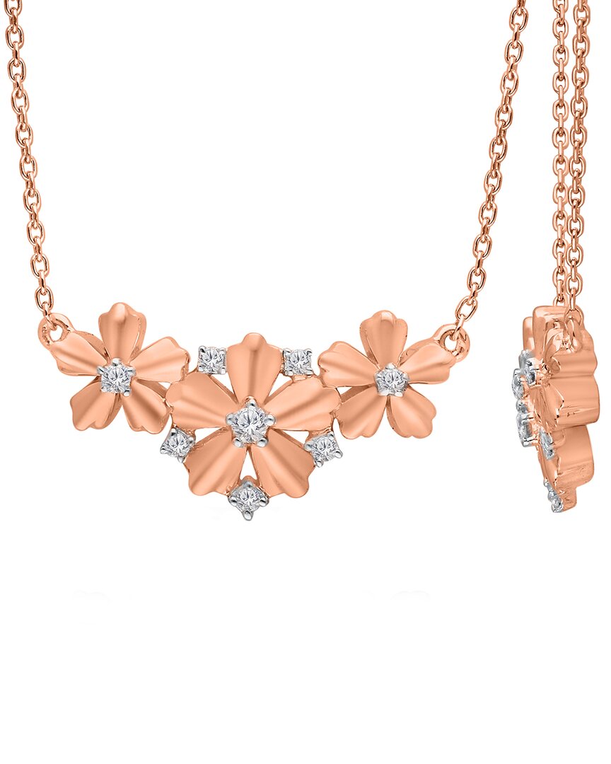 Kallati 14k Rose Gold Diamond Necklace
