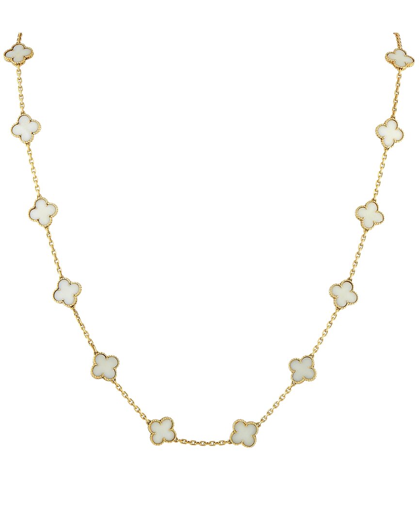 Van Cleef & Arpels 18k Coral Necklace (authentic Pre-loved) In Gold