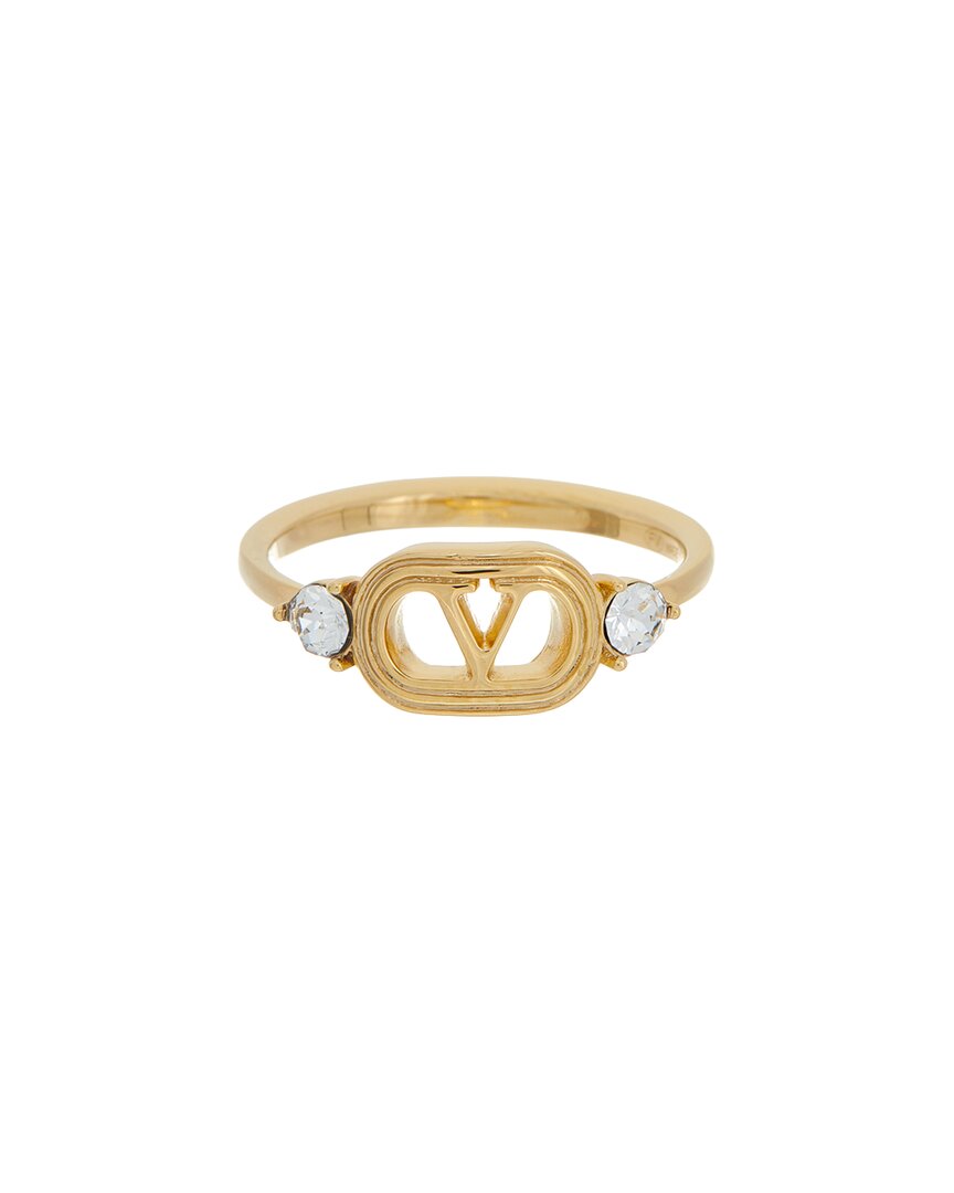 Valentino Garavani Valentino Ovalette Swarovski Ring In 9mn